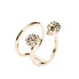 Double Open Twin Ring, Gold