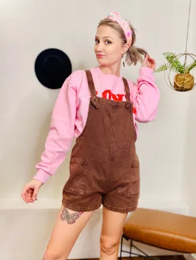 Espresso Short Overalls