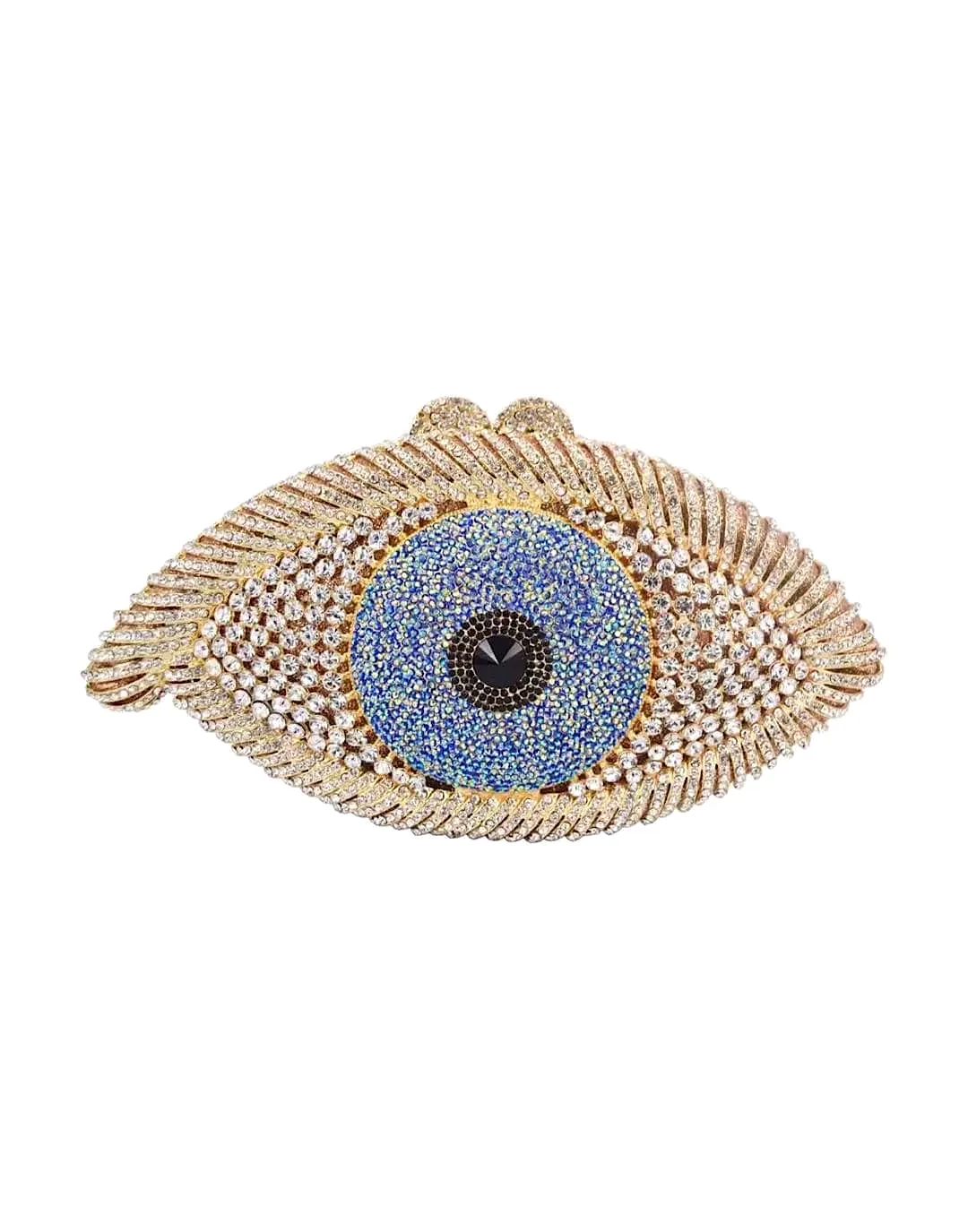 Evil Eye Crystal Evening Clutch