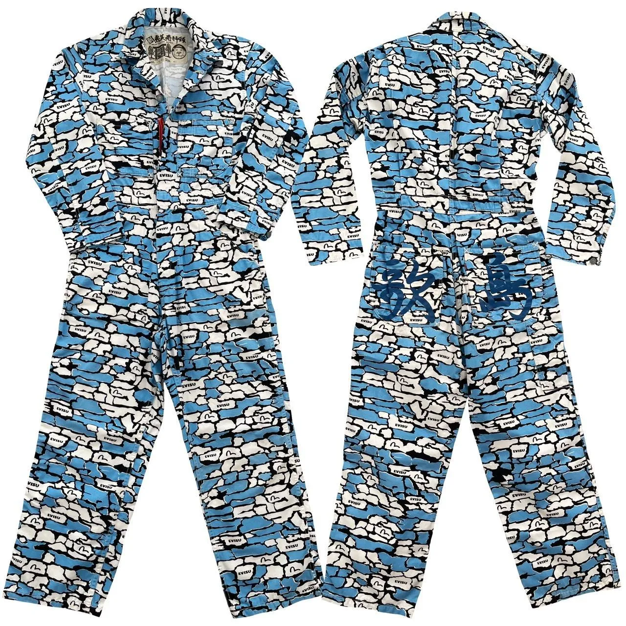 Evisu Ishigaki Camo Overalls