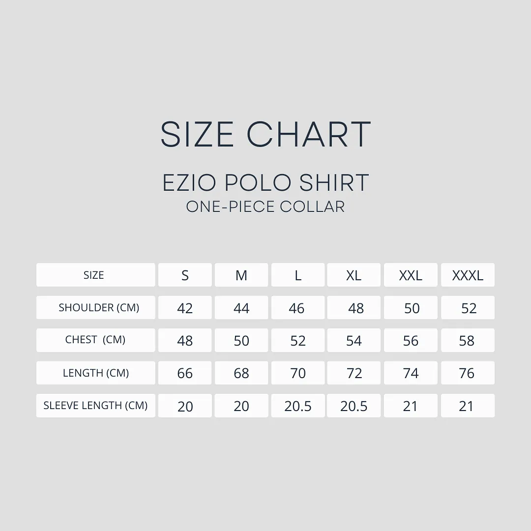 Ezio Polo Shirt - Black One-Piece Collar