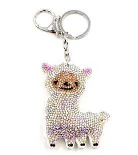 Fabucci Crystal encrusted Llama Bag Charm /Key ring