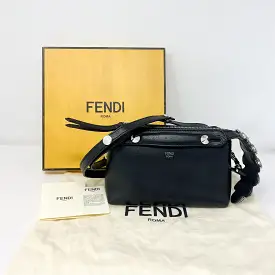 Fendi By The Way Mini Crystal-Croc-Tail Satchel