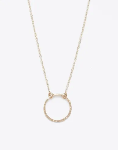 Floating Shape Necklace - Circle