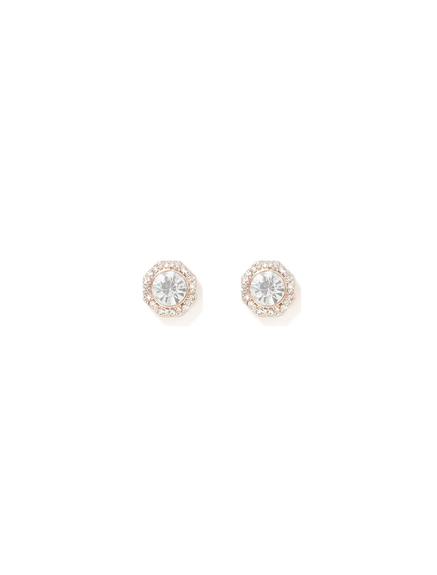 Georgie Glass Stone Stud Earrings