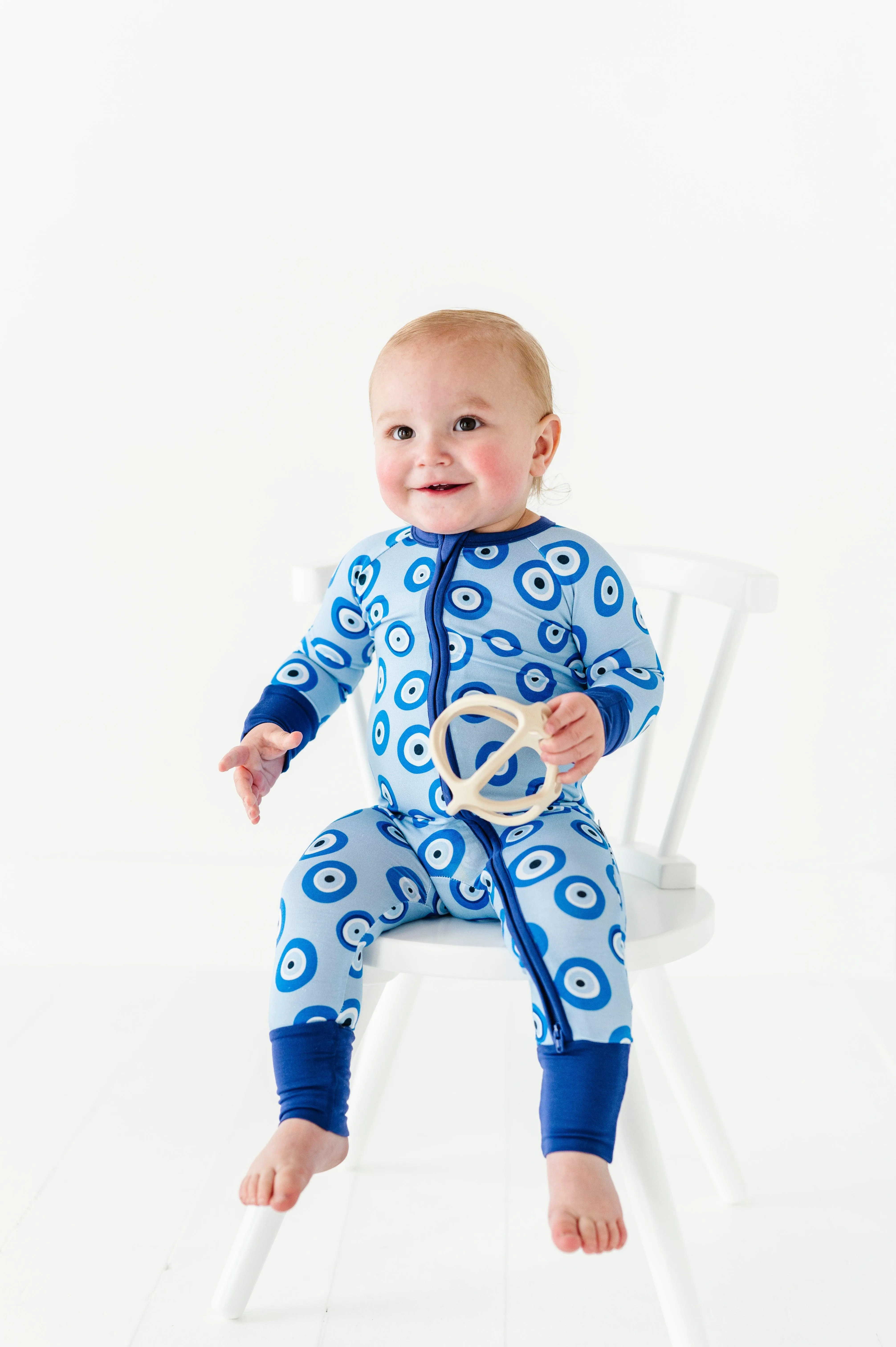 Greek Eyes Baby Bamboo Pajamas