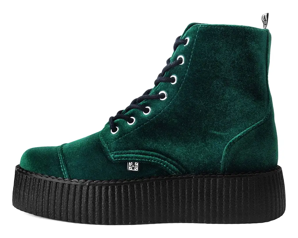 Green Velvet 7-Eye Viva Mondo Boot