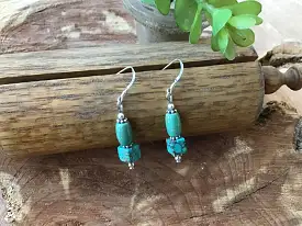 Handmade Sterling & Turquoise Drop Earrings