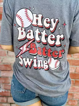 Hey Batter Batter Swing Graphic Tee