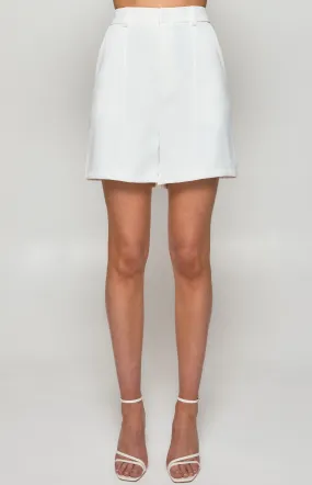 High Waisted Bermuda Shorts with Leg Seam Detail (SPA428A)