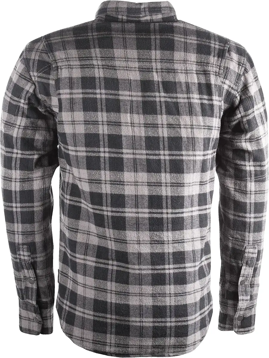 'Highway-21' Men's Concealed Carry Marksman Flannel Button Down - Black / Grey