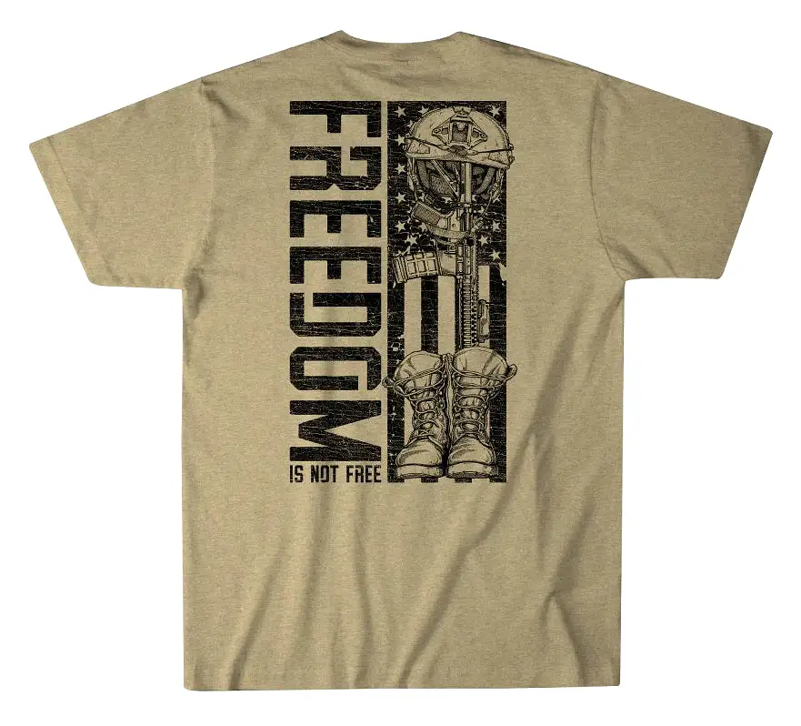 'Howitzer' Men's Free Short Sleeve Tee - Khaki Heather