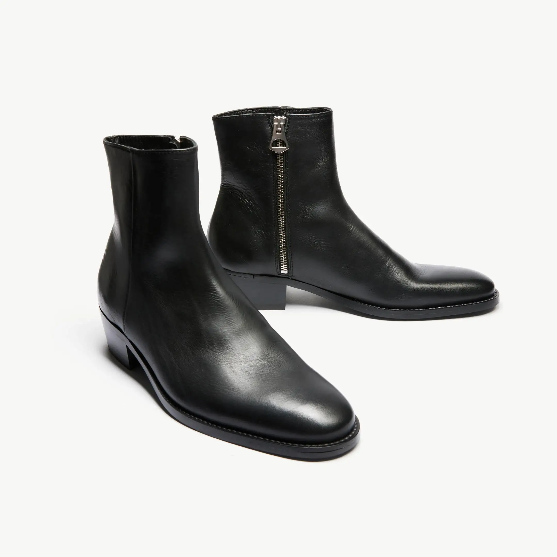 Hoxton Zip Up Cuban Heel Boot