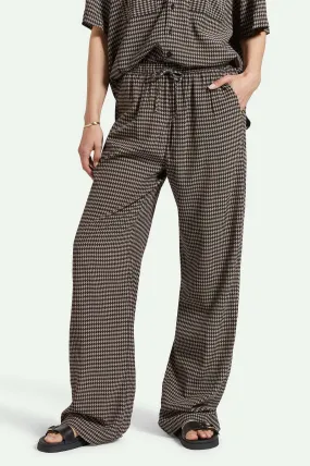 Hudson Lounge Pant - Washed Black/Cinder Grey Diamond Check