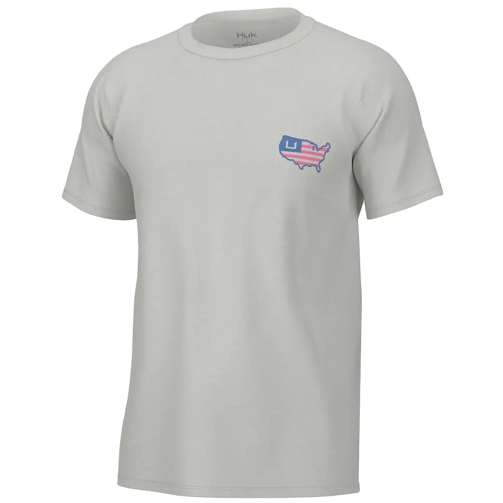 'Huk' Men's American Huk Tee - White