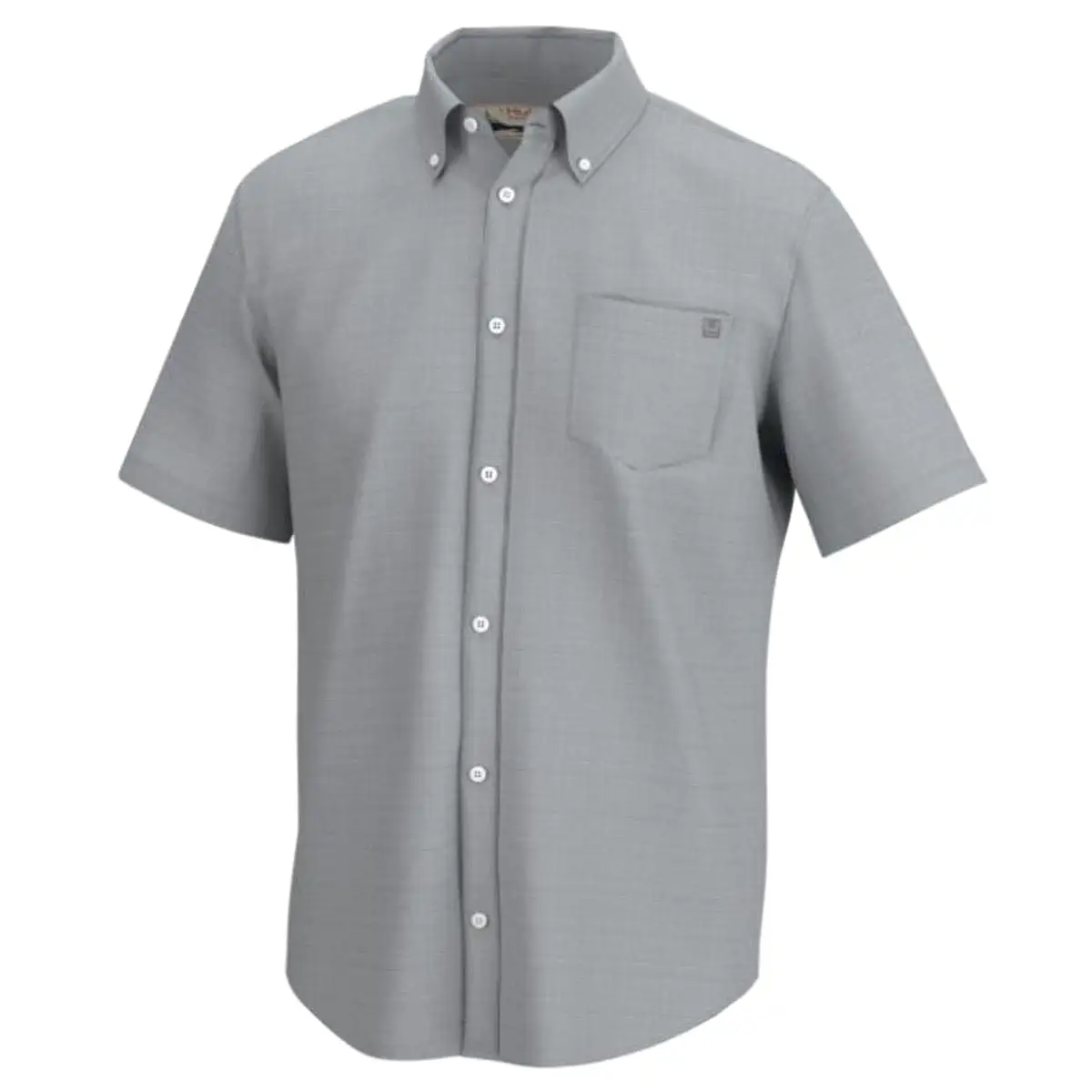 'Huk' Men's Kona Cross Dye Button Down - Harbor Mist