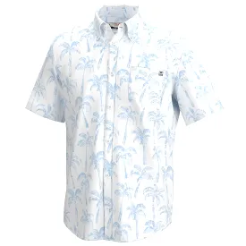 'Huk' Men's Kona Palm Wash Button Down - White