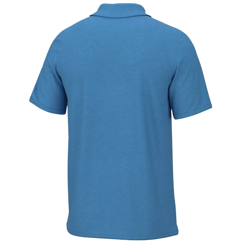 'Huk' Men's Waypoint Polo - Azure Blue