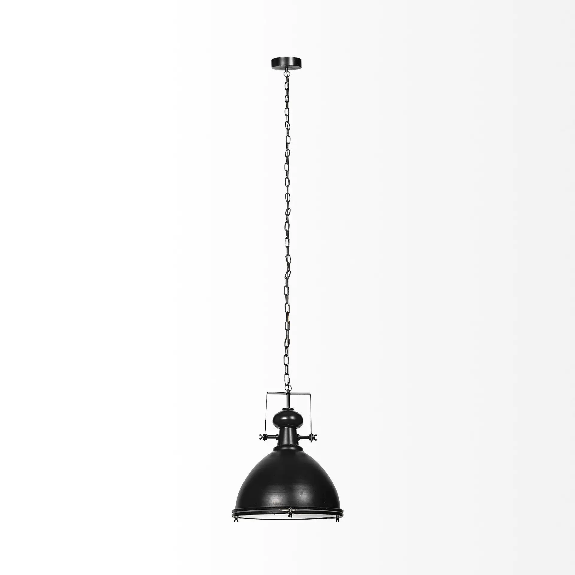 Industrial Black Metal Hanging Pendant Light