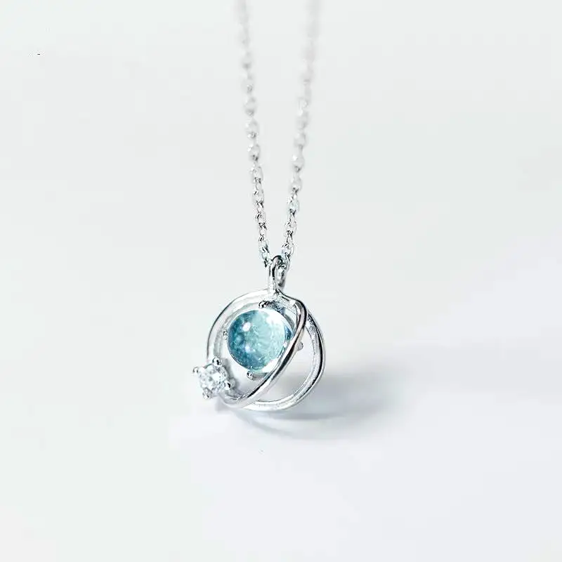 JAPANESE SWEET BLUE UNIVERSAL NECKLACE BY8088