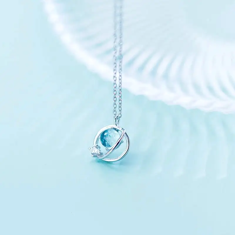 JAPANESE SWEET BLUE UNIVERSAL NECKLACE BY8088