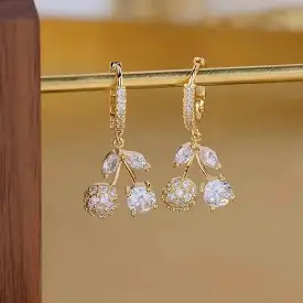 Jewelry Cherry Crystal Earrings for Women - S4560391