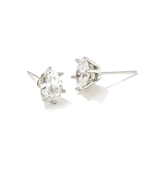 Kendra Scott Cailin Crystal Stud Earrings - Gold OR Silver