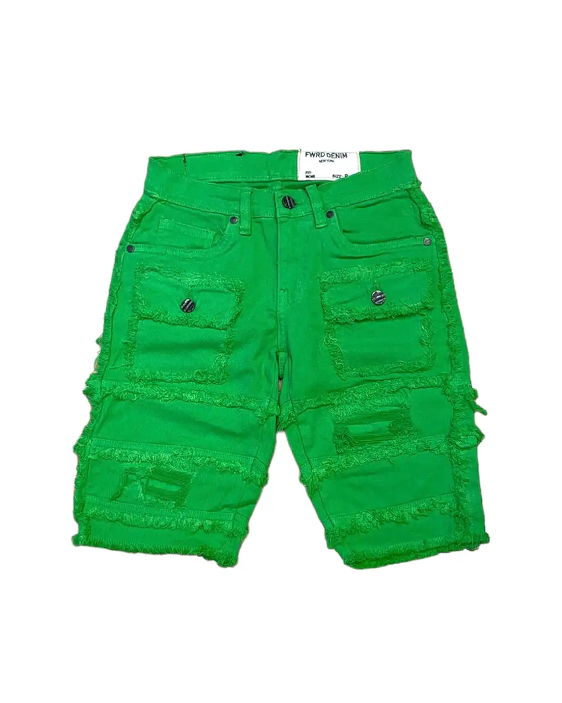 Kid’s Layered Graffiti Saints Twill Shorts