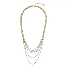 KNIGHT & DAY -  Rayna Turquoise Stone Necklace