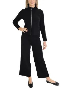 Knit Zip Front Top & Pant Set- 2 Pc Set