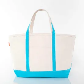 Large Boat Tote - Turquoise