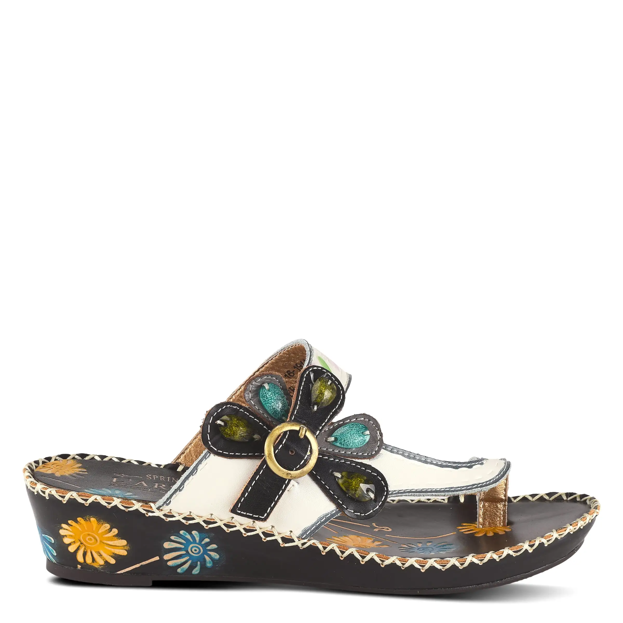 L'ARTISTE SANTORINI SLIDE SANDAL