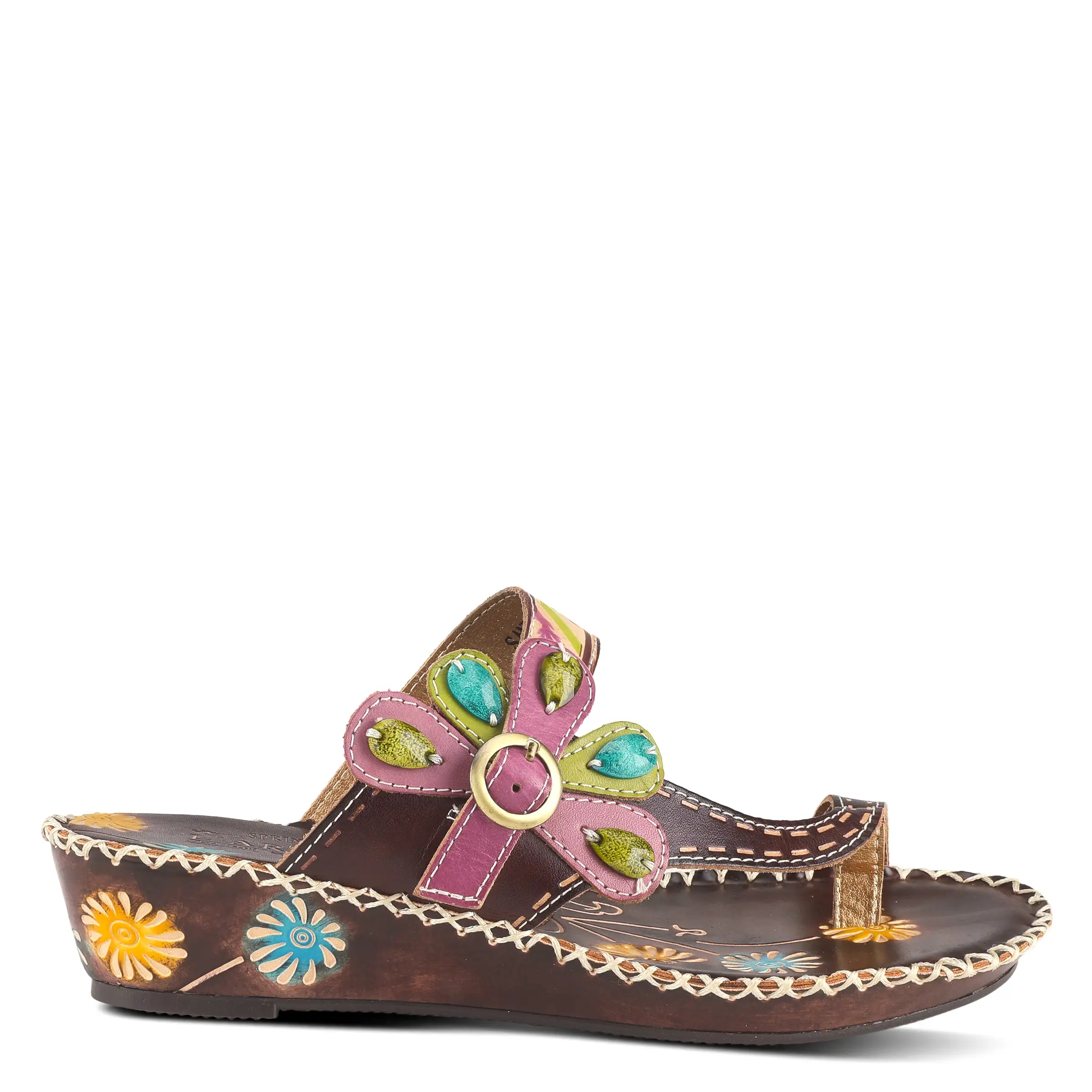 L'ARTISTE SANTORINI SLIDE SANDAL