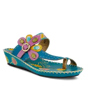 L'ARTISTE SANTORINI SLIDE SANDAL