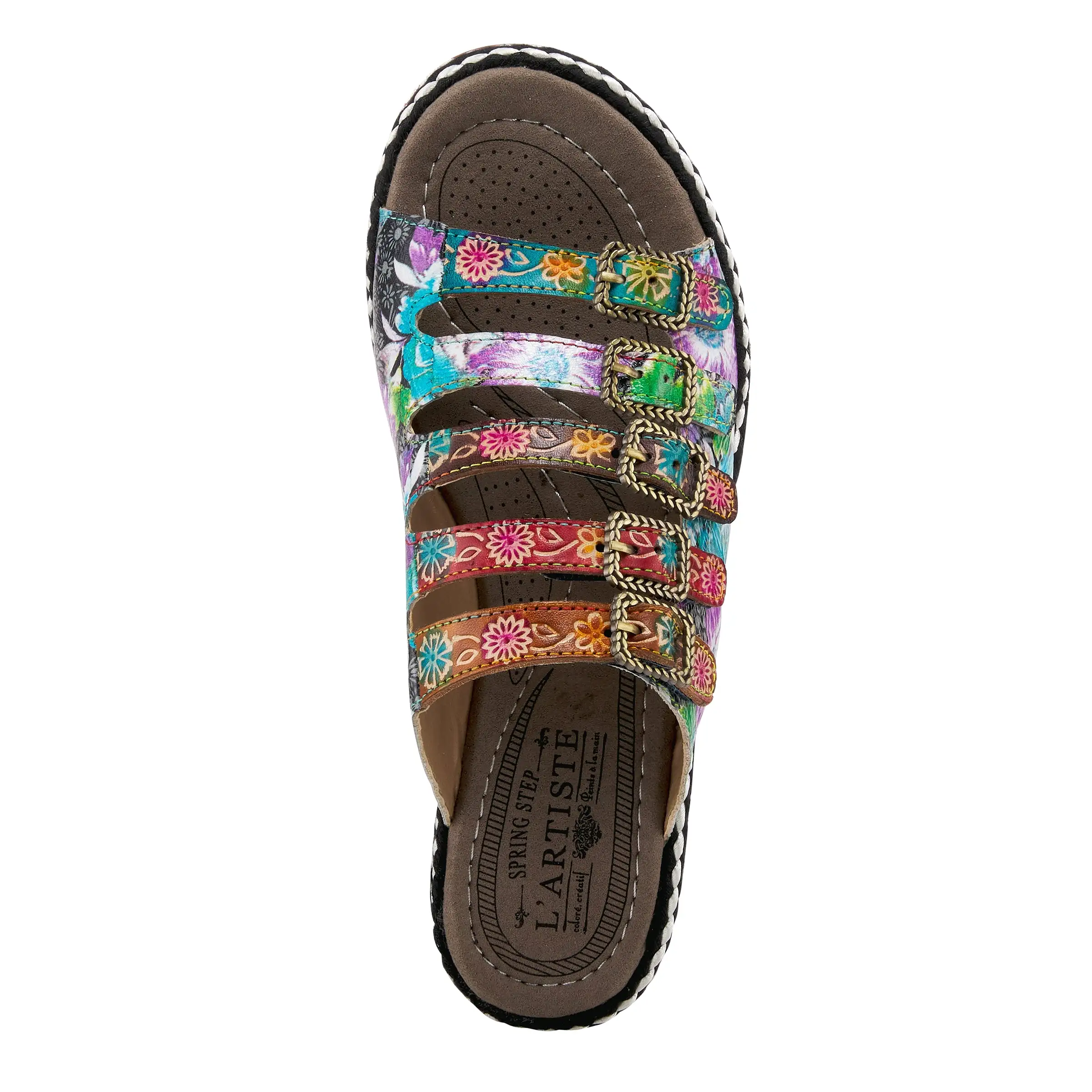 L'ARTISTE ZAZZERA SLIDE SANDALS