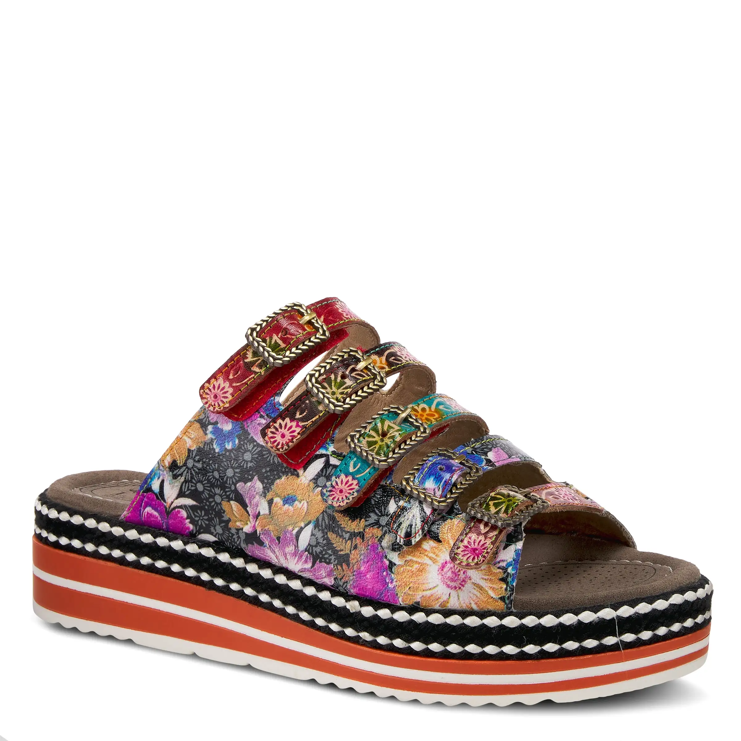 L'ARTISTE ZAZZERA SLIDE SANDALS