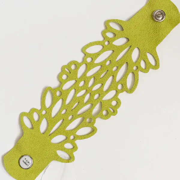 Lime Ultrasuede Reflection Bracelet