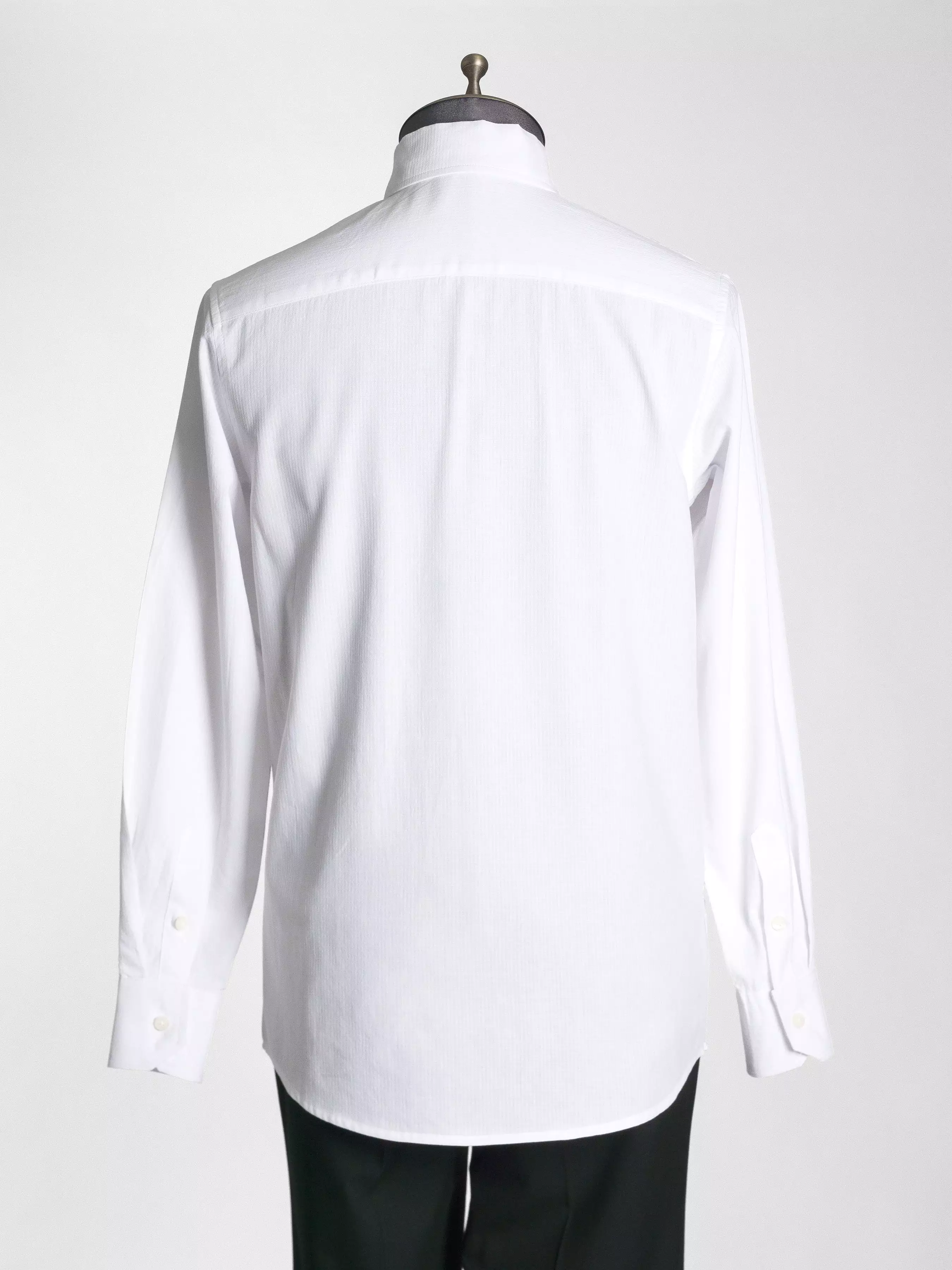 Luca Formal Shirt - White One-Piece Collar