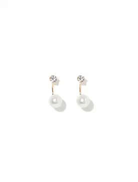 Luna Pearl Crystal Earrings