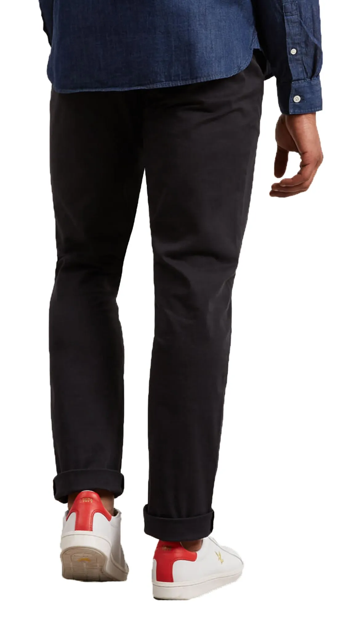 Lyle & Scott Skinny Fit Cotton Chinos Black