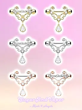 Maia Butterfly Nipple Rings Set