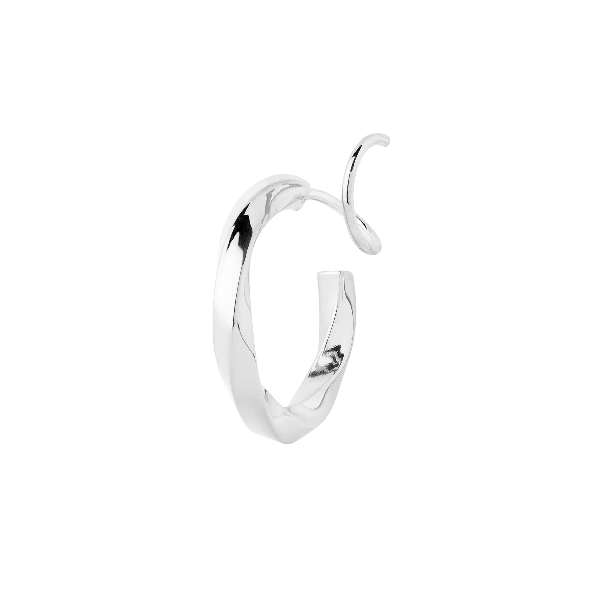 Marcelle Twirl Earring, Silver