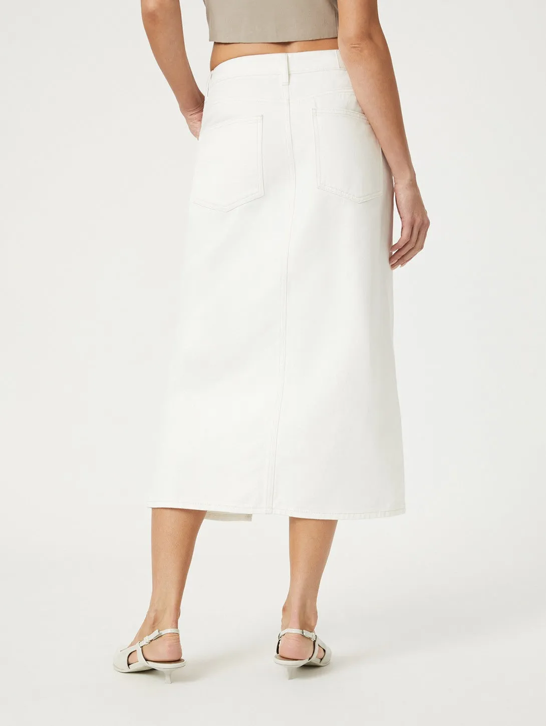 Marin Skirt - Off White Denim