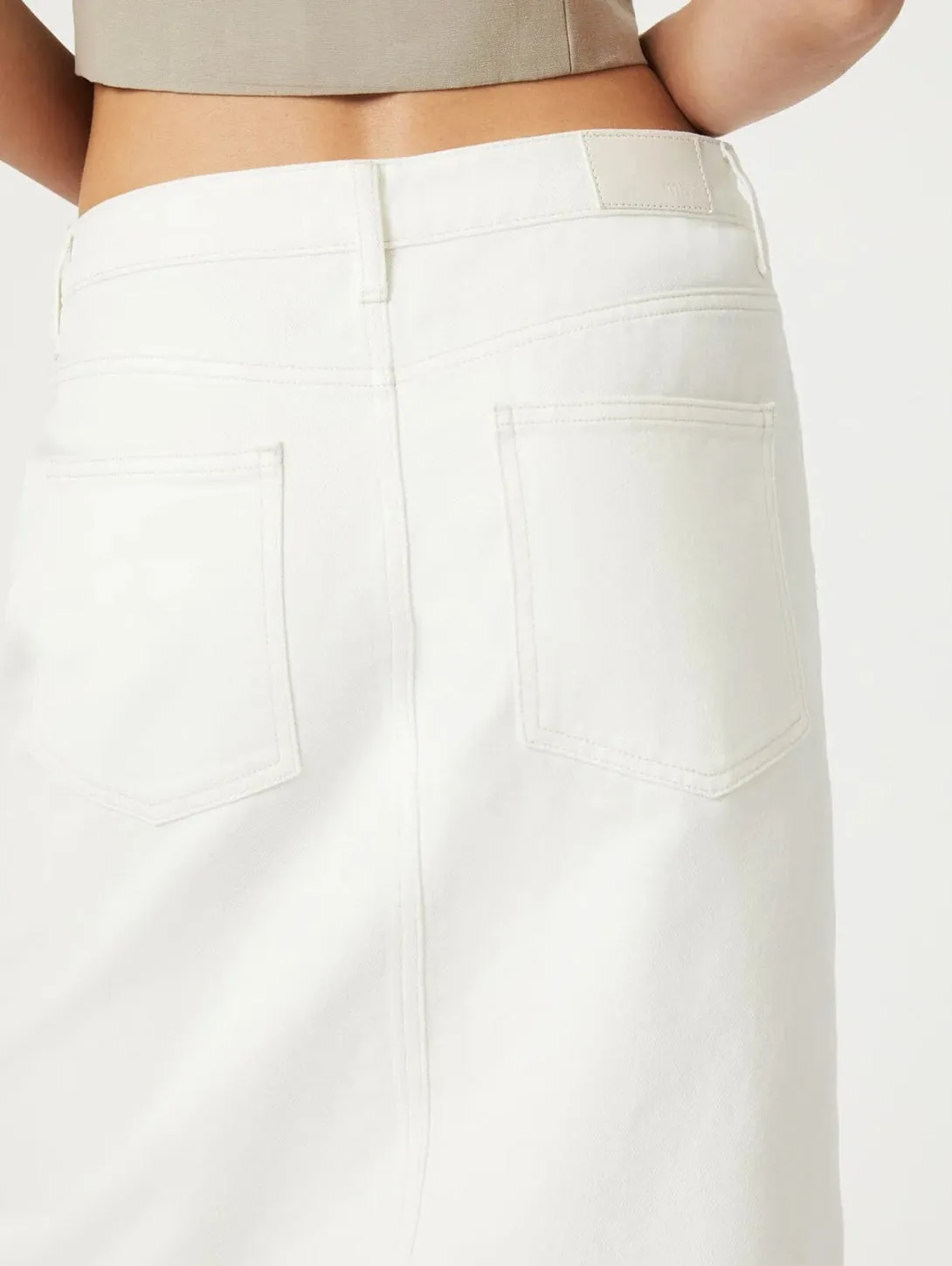 Marin Skirt - Off White Denim