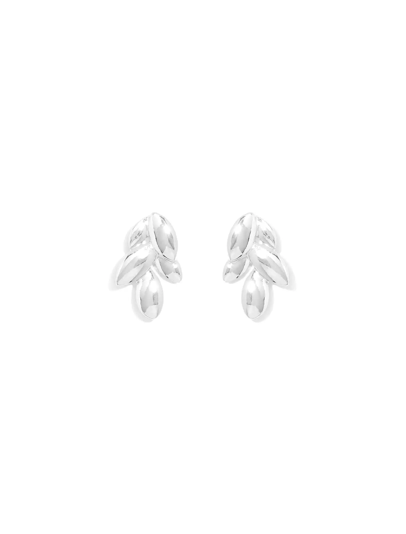 Marli Metal Leaf Earrings