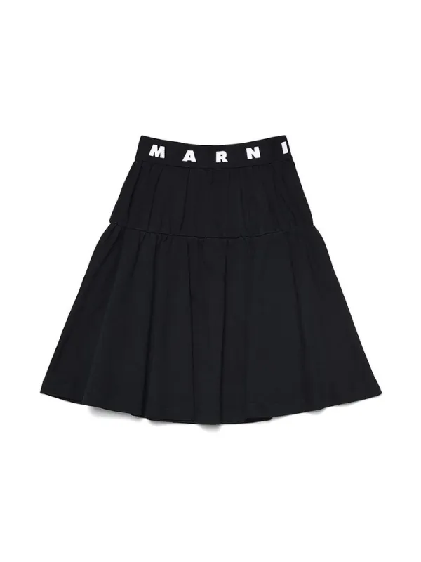 Marni Skirt Logo Black