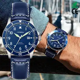 Men Genuine Leather Watch