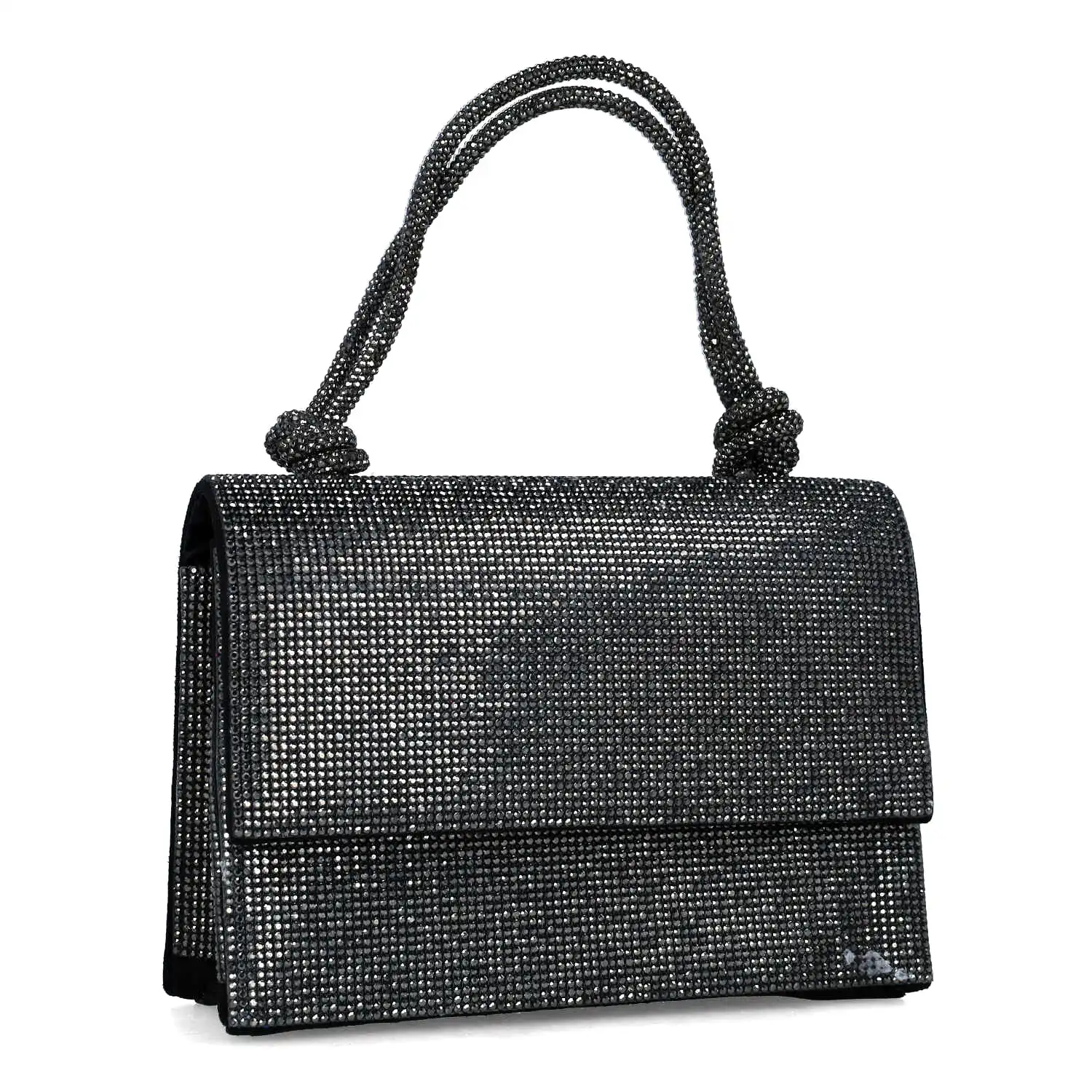 Menbur Black Shimmer Occasion Bag