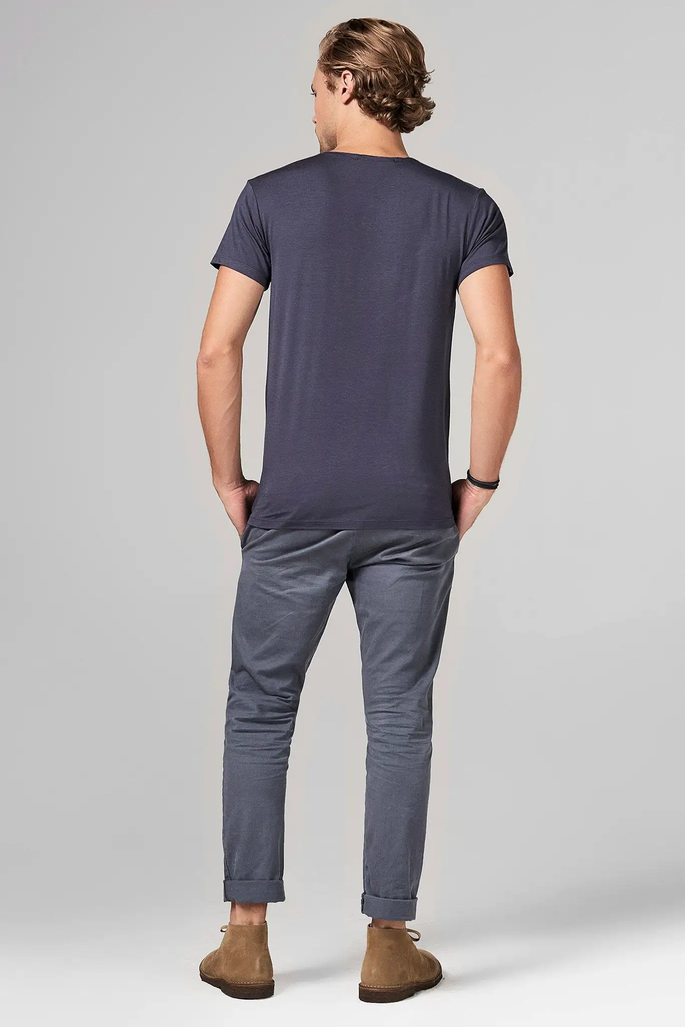 Men's Modal Pocket Sailor Crew Neck Tee