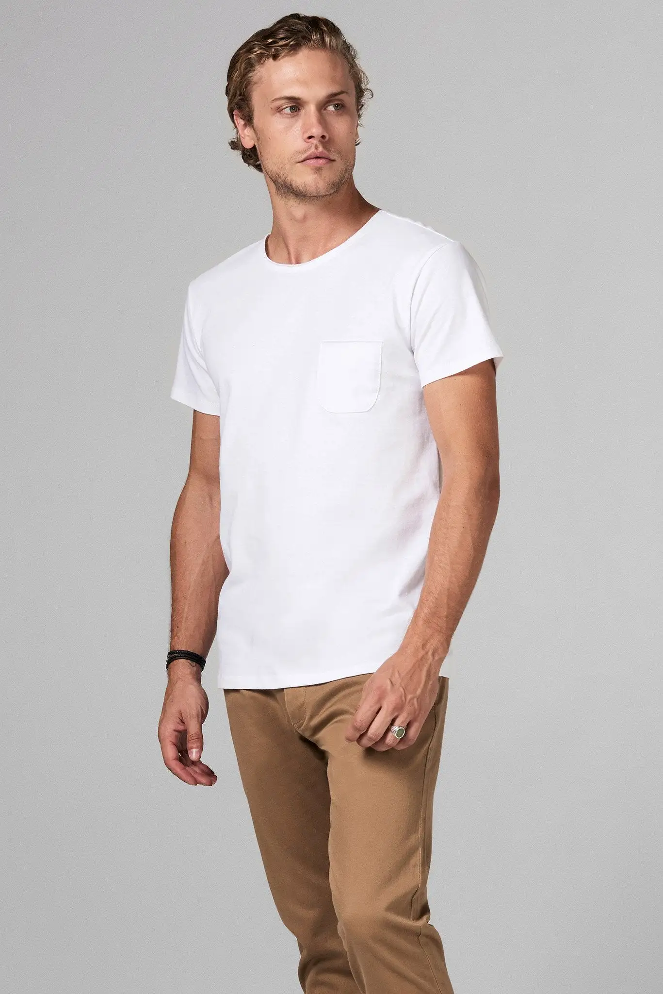 Men's Modal Pocket Sailor Crew Neck Tee